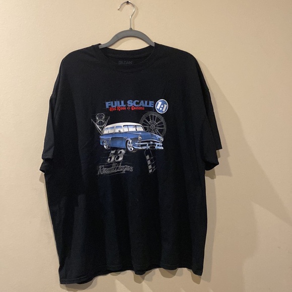 Unisex Gildan Full Scale Hot Rods & Customs 1:1 Scale 53 Road Wagon 2xl - Picture 1 of 4